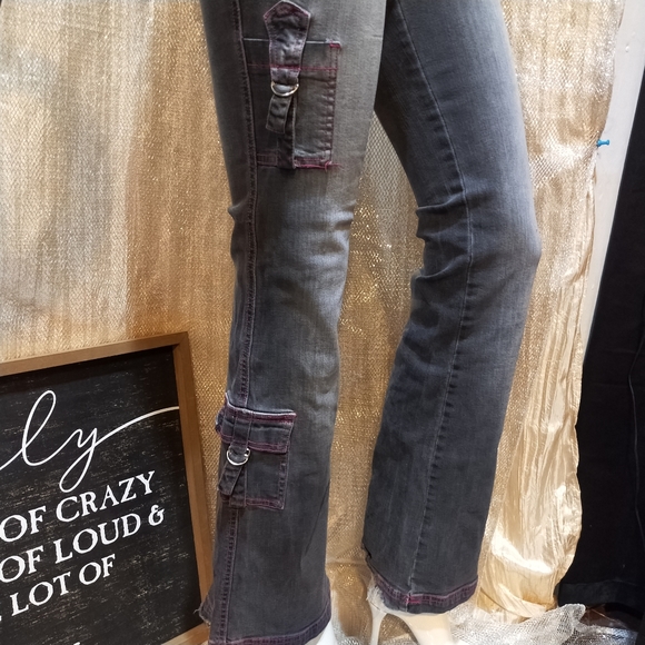 ❤️‍🔥🔥HURRY!! STORE CLOSE THIS WEEK!!　Y2K Vintage Rmarks Pink Stitch Denim 29 - Picture 6 of 9